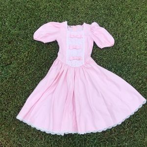 Girls vintage 1980’s pink dress